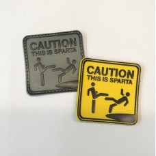 Caution This Is Sparta PVC Patch